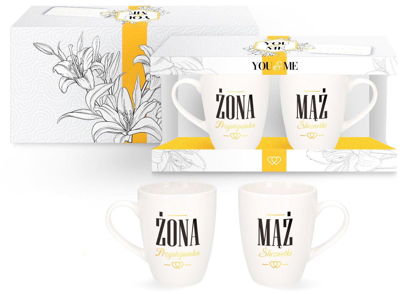 YOU AND ME KUBEK KOMPLET 2EL 300ml ŻONA...