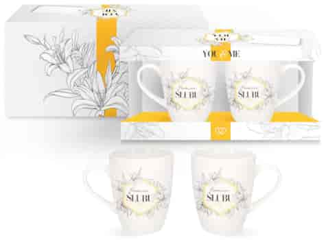 YOU AND ME ŚLUB KUBEK KPL 2EL 300ml ROCZNICA ŚLUBU