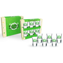 HAPPY DAY GREEN KIELISZKI KOMPLET 6SZT 35ml 40...