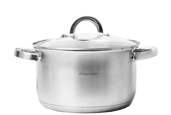 GARNEK STALOWY OKRĄGŁY 18cm 2,9L KM5618S