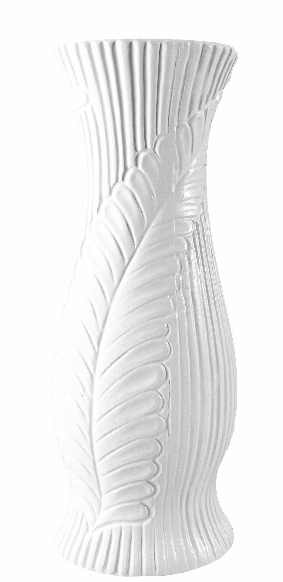 WAZON CERAMICZNY BW34 BIAŁY h-30cm