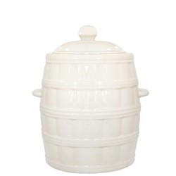 KAMIONKA BECZKA Z KOŁNIERZEM  3,2l KREM + POKRYWA