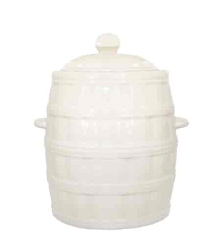 KAMIONKA BECZKA Z KOŁNIERZEM  3,2l KREM + POKRYWA