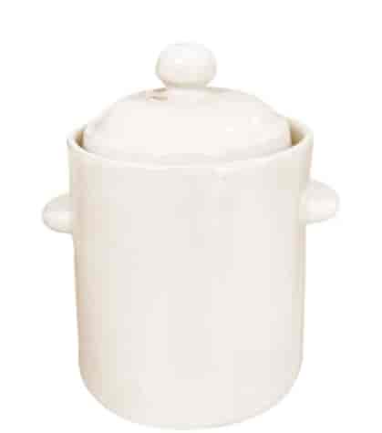 KAMIONKA GARNEK HERMETYCZNY  2,5l KREM + POKRYWA