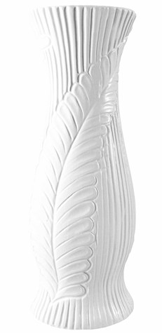 WAZON CERAMICZNY BW64 BIAŁY h-61cm