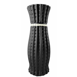 WAZON CERAMICZNY CW33 CZARNY h-30cm