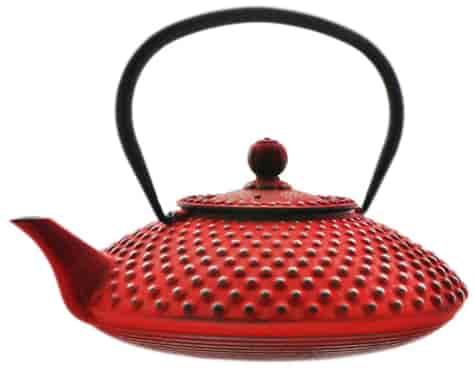 GIFT CZAJNIK ŻELIWNY Z SITKIEM 1,25L RED