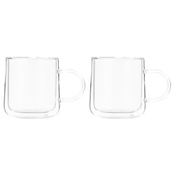 DOUBLE SZKLANKA TERMICZNA 250ml CLEAR 2EL