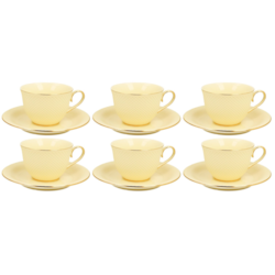 VESPER PUCCINI CREAM KOMPLET FILIŻANEK 6+6 290ml