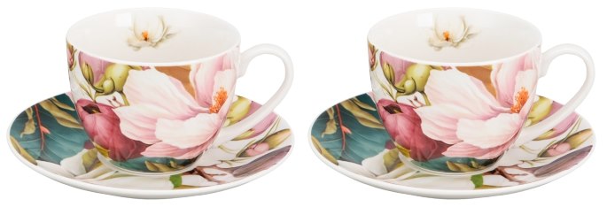 MAGNOLIE KOMPLET FILIŻANEK 2+2 280ml