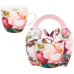 MAGNOLIE KUBEK 460ml + OPAKOWANIE Z RĄCZKĄ