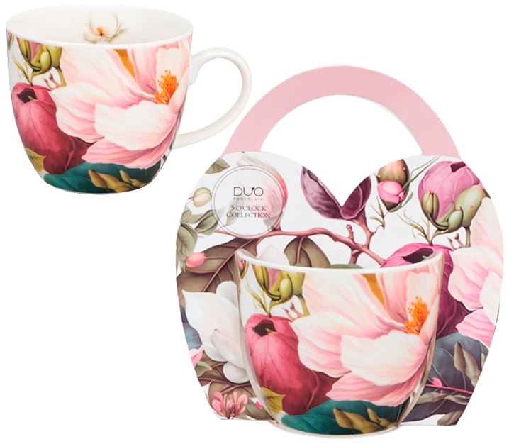 MAGNOLIE KUBEK 460ml + OPAKOWANIE Z RĄCZKĄ
