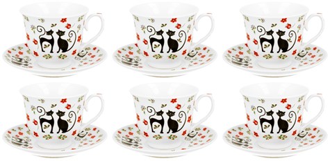 KOTY ETNO KOMPLET FILIŻANEK 6+6 250ml