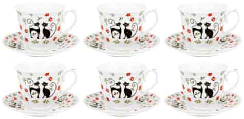 KOTY ETNO CR KOMPLET FILIŻANEK 6+6 250ml