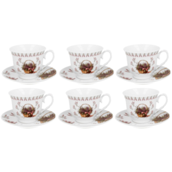 LAWENDA CR KOMPLET FILIŻANEK 6+6 250ml