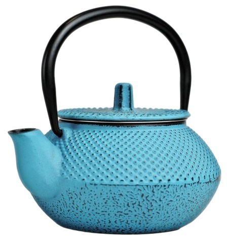 GIFT CZAJNIK ŻELIWNY Z SITKIEM 0,3L TURQUISE