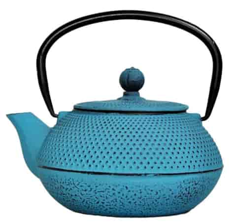 GIFT CZAJNIK ŻELIWNY Z SITKIEM 0,8L TURQUISE