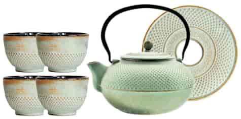 GIFT CZAJNIK ŻELIWNY Z CZARKAMI 1,5L 6EL MINT