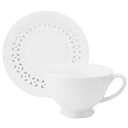 BISETTE FILIŻANKA ZE SPODKIEM 1+1 260ml WHITE B