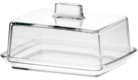 JASŁO MASELNICA SZKLANA 11,5x8,5x7cm