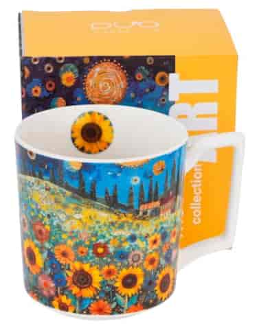 MODERN SUNFLOWER FIELD KUBEK W PUDEŁKU 450ml