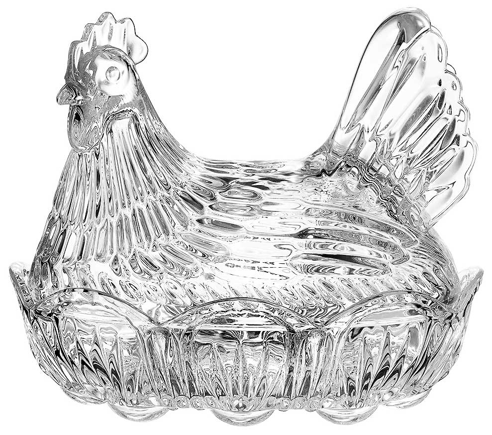 BOHEMIA FIGURKA KURA BOMBONIERA 215