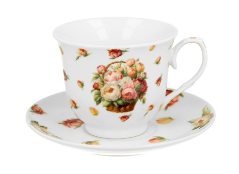 PIWONIE CR FILIŻANKA ZE SPODKIEM 1+1 250ml