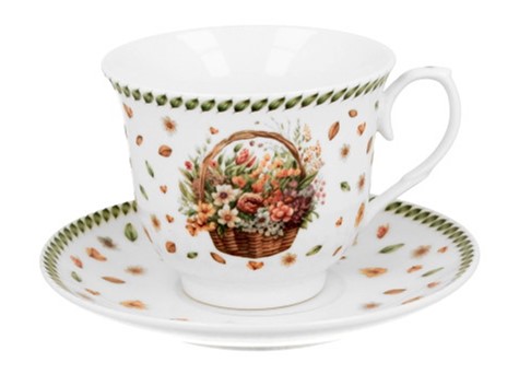 KWIATY POLNE FILIŻANKA ZE SPODKIEM 1+1 250ml