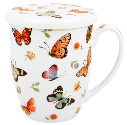 BUTTERFLIES KUBEK ZAPARZACZ W PUDEŁKU 380ml