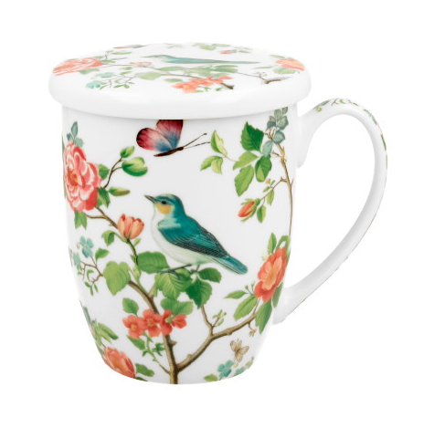 PTAKI NA GAŁĘZI CR KUBEK ZAPARZACZ W PUDEŁKU 380ml