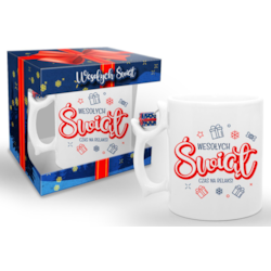 BN ŚWIĄTECZNY KUBEK Z PREZENTEM 300ml - WESOŁYCH