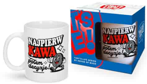THAT'S LIFE KUBEK 300ml - NAJPIERW KAWA...