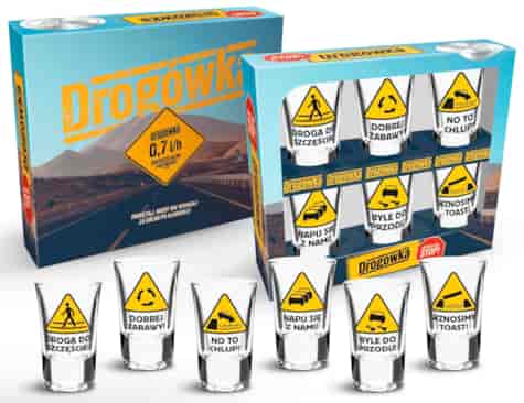 SHOT ON KIELISZKI KOMPLET 6SZT 35ml DROGÓWKA