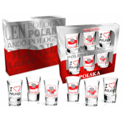 POLSKA KIELISZKI KOMPLET 6SZT 35ml