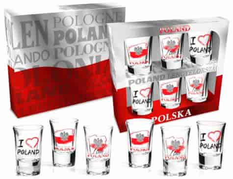 POLSKA KIELISZKI KOMPLET 6SZT 35ml
