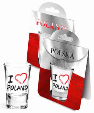 POLSKA KIELISZKEK 35ml I LOVE POLAND