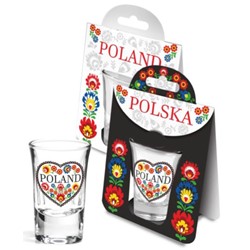 FOLK KIELISZKEK 35ml SERCE