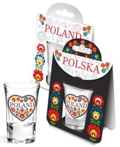 FOLK KIELISZKEK 35ml SERCE