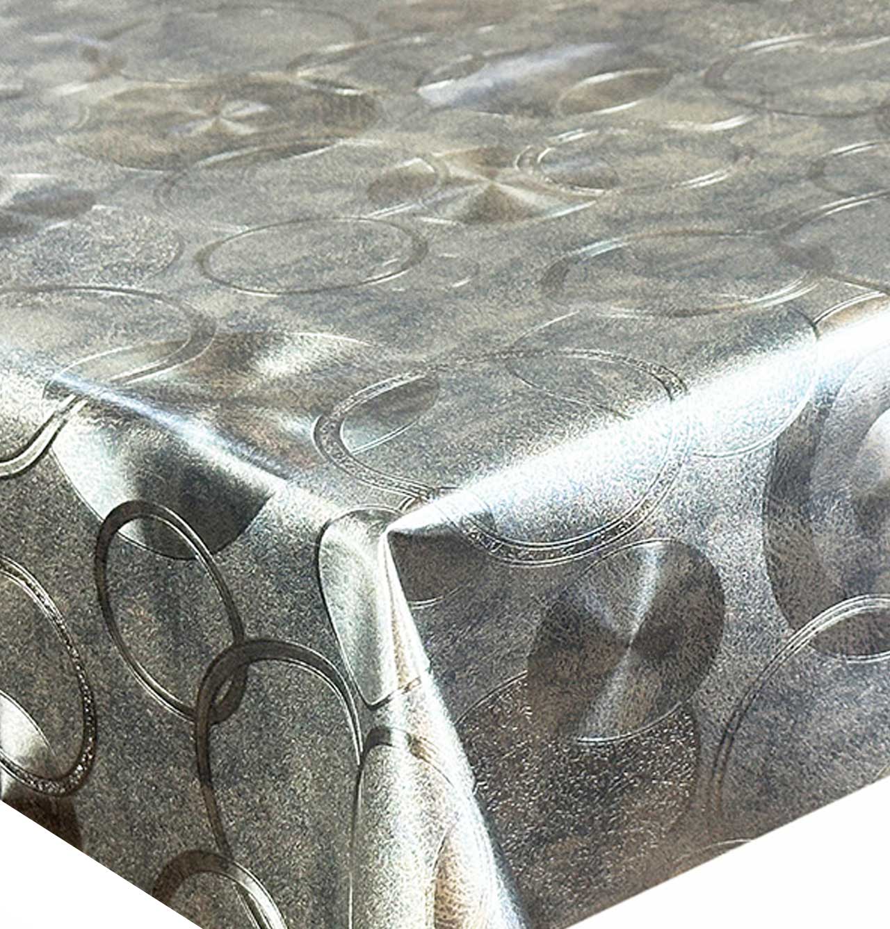 METALICO CERATA OBRUS TKANINA 140 SX-6253B SREBRO