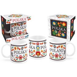 FOLK KUBEK 300ml - KWIAT BIAŁY