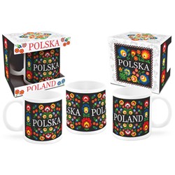 FOLK KUBEK 300ml - KWIAT CZARNY