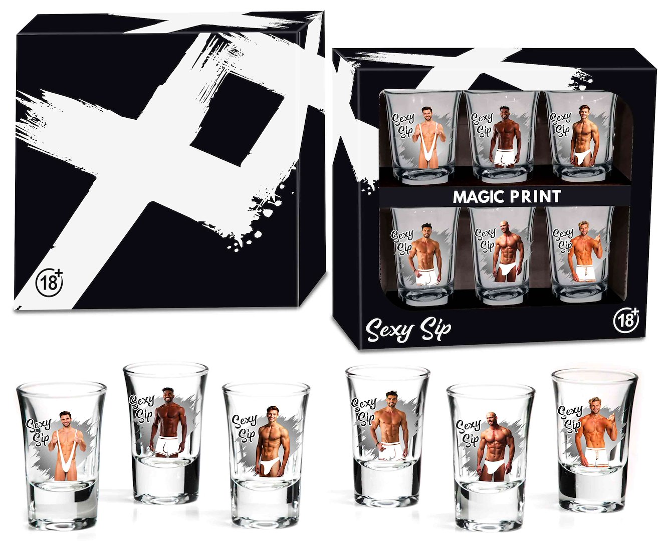 SEXY SIP KIELISZKI TERMO KPL 6EL 35ml - MĘŻCZYŹNI