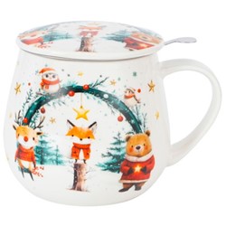 BN CHRISTMAS CUTIES KUBEK ZAPARZACZ BARYŁKA 430ml