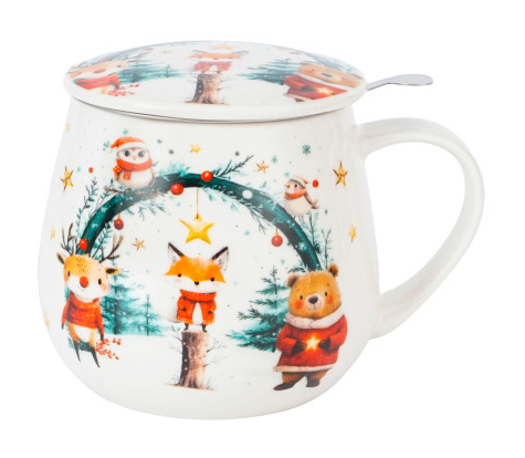 BN CHRISTMAS CUTIES KUBEK ZAPARZACZ BARYŁKA 430ml