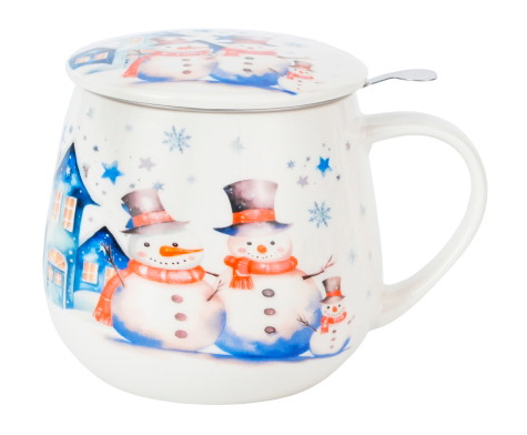 BN SNOWMAN KUBEK ZAPARZACZ BARYŁKA 430ml