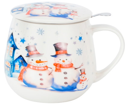 BN SNOWMAN KUBEK ZAPARZACZ BARYŁKA 430ml