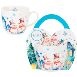 BN SNOWMAN KUBEK 460ml + OPAKOWANIE Z RĄCZKĄ