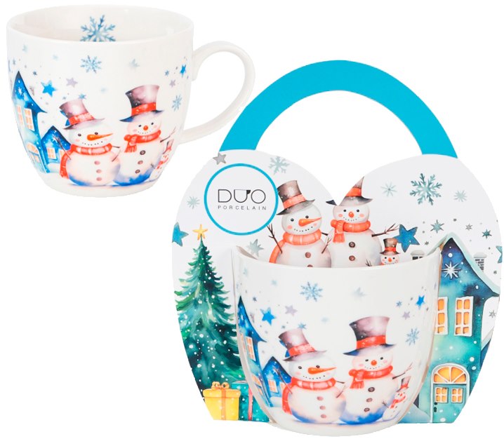 BN SNOWMAN KUBEK 460ml + OPAKOWANIE Z RĄCZKĄ