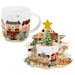 BN CHRISTMAS CITY KUBEK 400ml + OPAKOWANIE CHOINKA