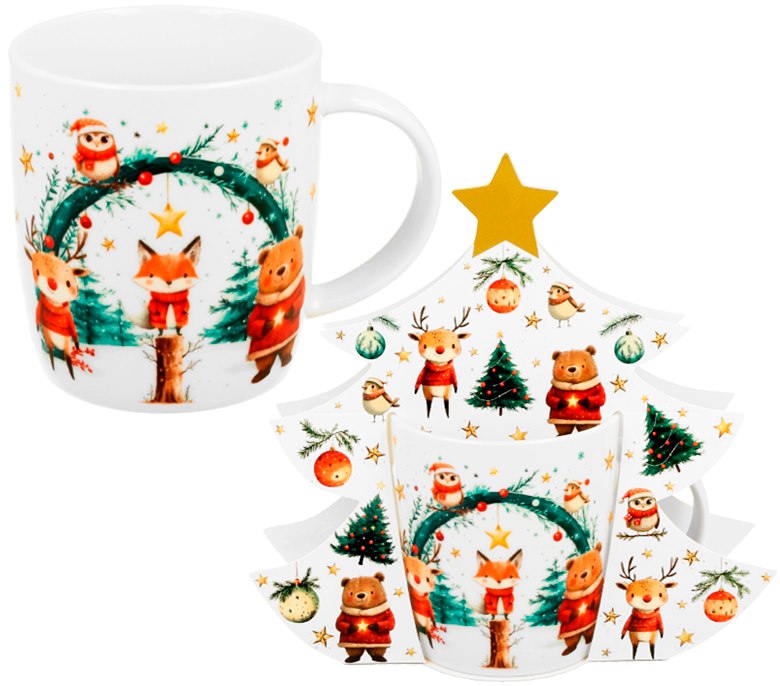 BN CHRISTMAS CUTIES KUBEK 400ml + OPAK CHOINKA